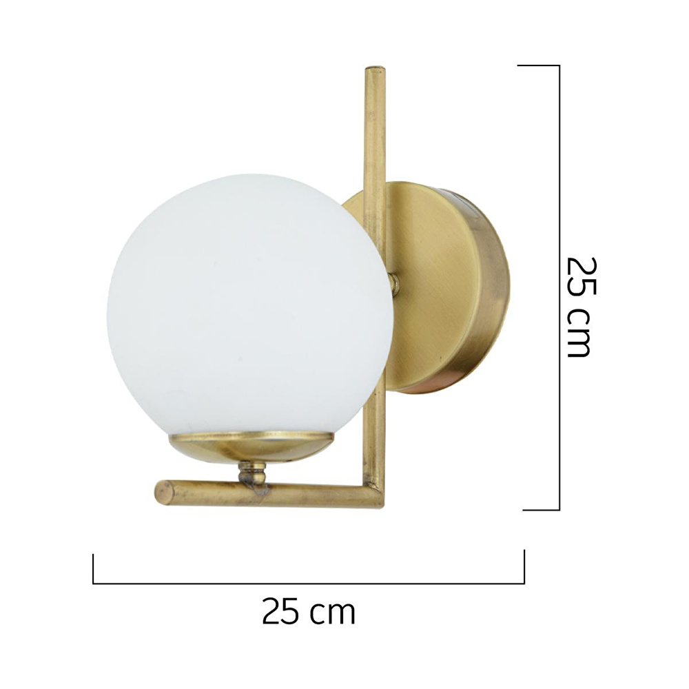 Apliqa Sara Eskitme Duvar Lambası Yatak Odası-yatak Başı-banyo İçin Modern Aplik görseli 3