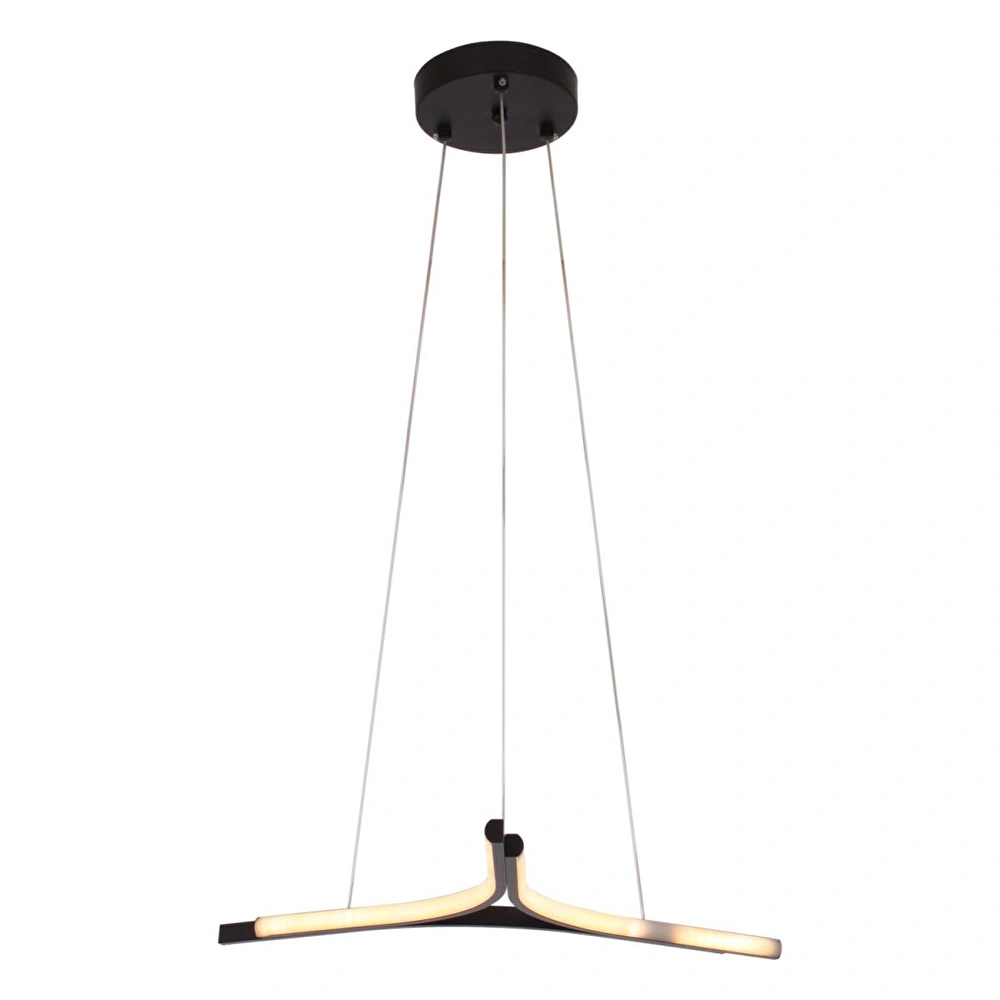 Apliqa Simon Mat Siyah Boyalı 30 Watt Led 300k Salon Oturma Odası Genç Odası Ledli Avize görseli 2