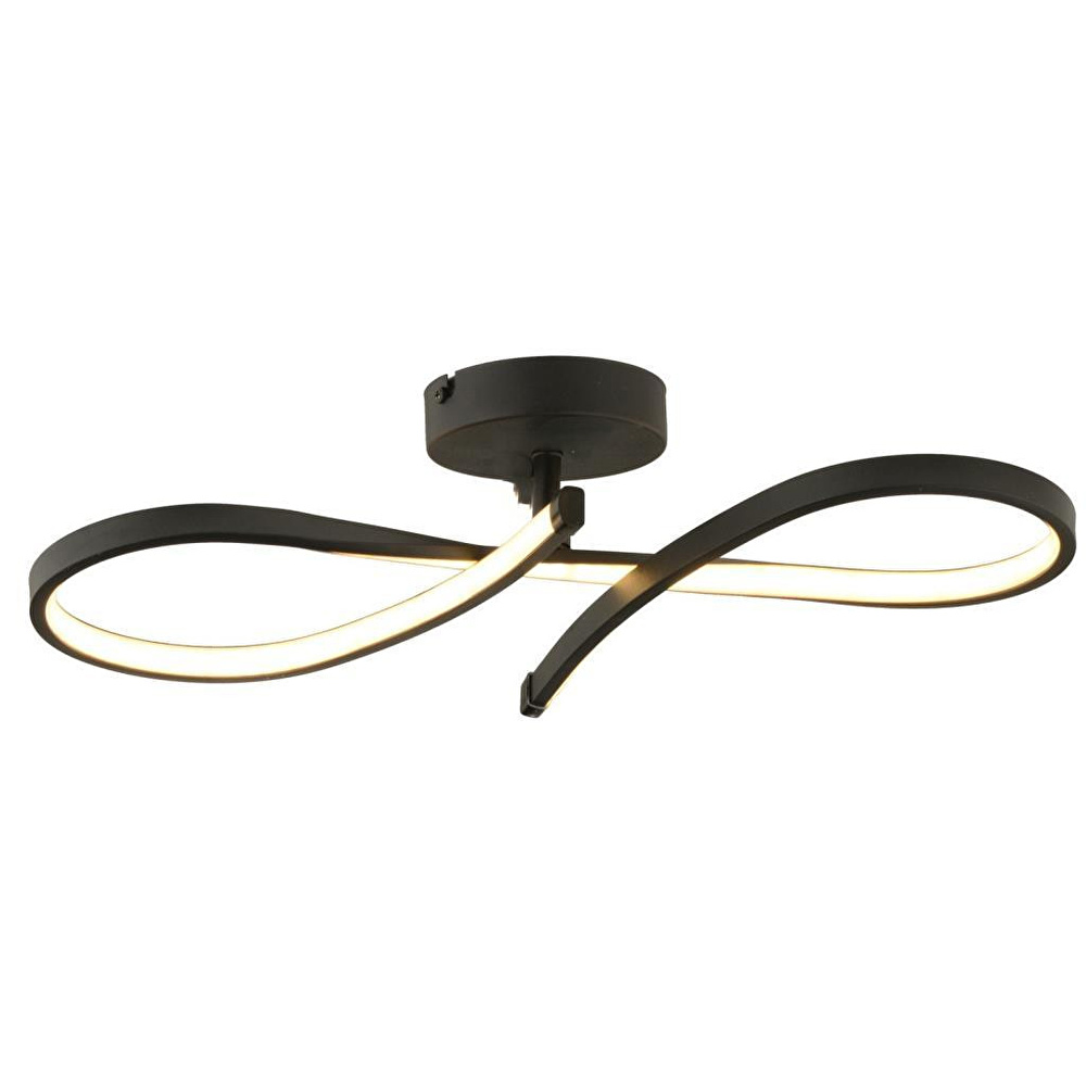 Apliqa Vetto Siyah 38 Watt Plafonyer 3 Renkli Ledli Modern Mutfak Banyo Led Salon Sarkıt Avize görseli 2