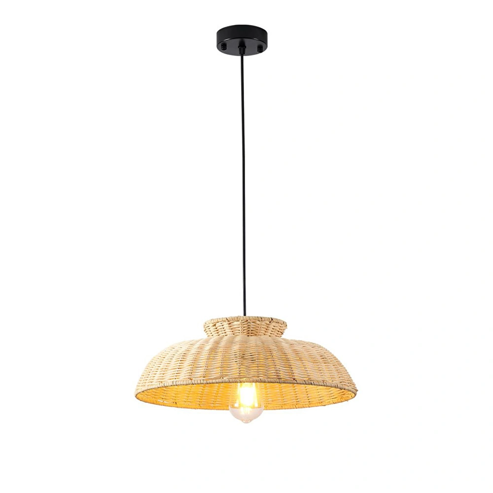 Apliqa Enrico Tekli Rattan Modern Tasarım Oturma Odası Avize görseli 2