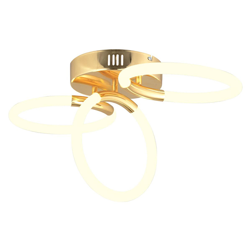 Apliqa Honos 3'lü Gold 39 Watt Ledli Modern Koridor, Yatak Odası Salon Plafonyer Led Avize görseli 3