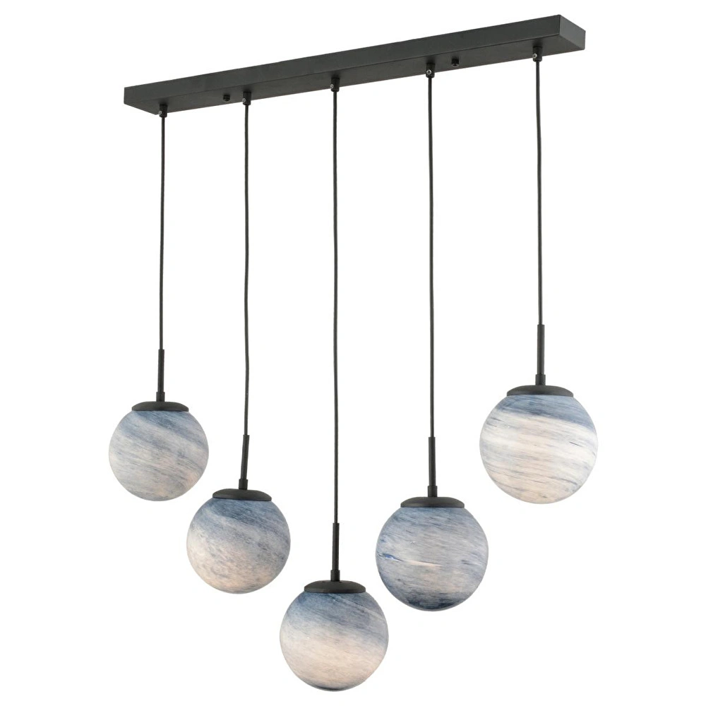 Apliqa Efser 5li̇ Sirali Avi̇ze Modern Oturma Odası Salon Sarkıt Avize görseli 3