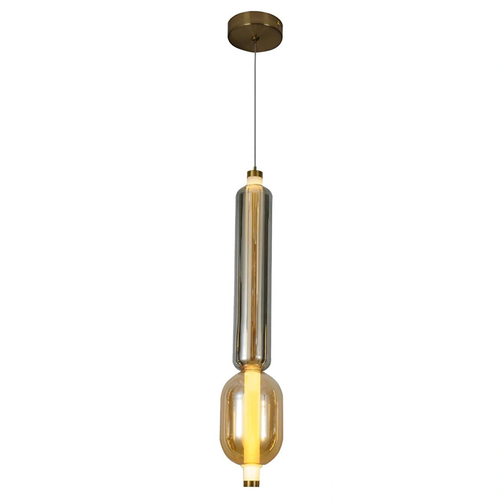 Apliqa Noemi 12 Watt Tekli Gold Modern Tekli Sarkıt Avize görseli 2