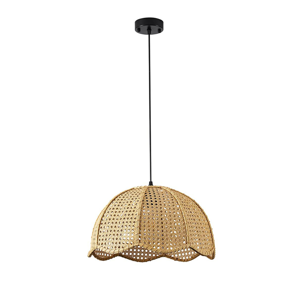 Apliqa Alvise Tekli Hazeran Model Rattan Modern Tasarım Oturma Odası Avize görseli 5