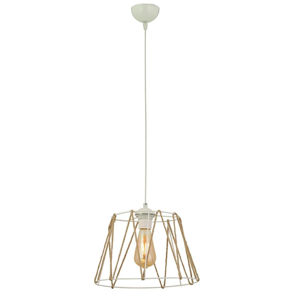 Apliqa Kros Tekli Beyaz Halatlı Sarkıt Modern Sarkıt Mutfak Salon Sarkıt Avize görseli 5