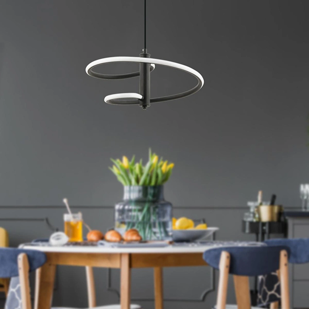 Apliqa Paros Sarkıt 39 Watt Sarkıt 3 Renkli Ledli Modern Mutfak Banyo Led Salon Sarkıt Avize görseli 2