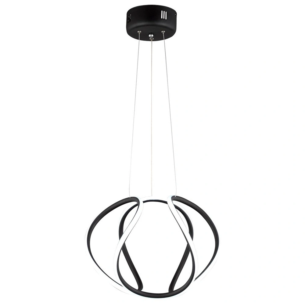 Apliqa Pietra Siyah Sarkıt 56 Watt Sarkıt 3 Renkli Ledli Modern Mutfak Banyo Led Salon Sarkıt Avize görseli 2