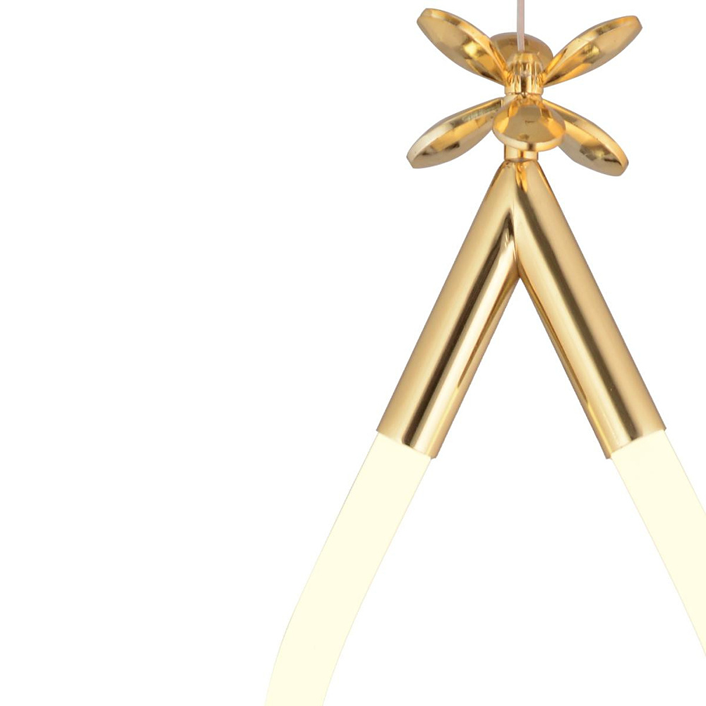 Apliqa Vojens Tekli Gold Ledli 11 Watt Kelebek Detaylı Modern Koridor, Yatak Odası Salon Sarkıt Led Avize görseli 4