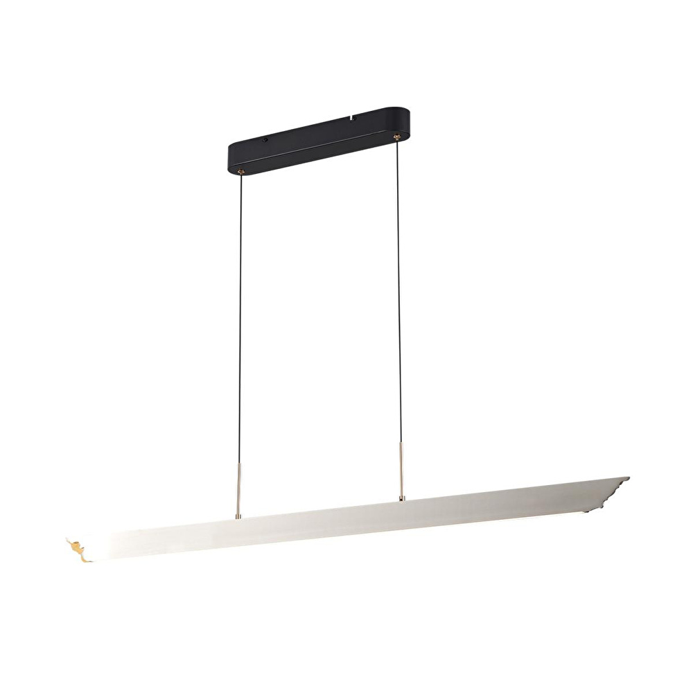Apliqa Late Gri Sıralı Yemek Masası Üstü 30 Watt Modern Sarkıt Salon Led Avize görseli 2