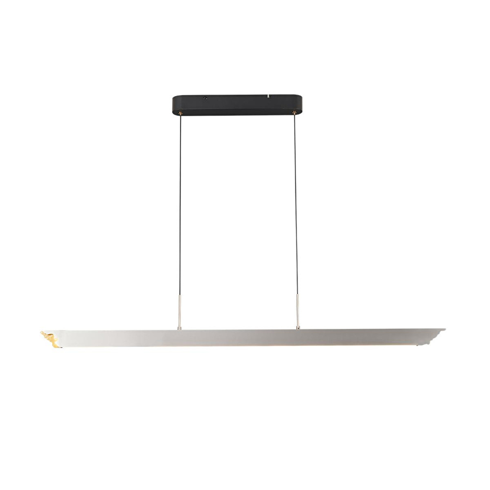 Apliqa Late Gri Sıralı Yemek Masası Üstü 30 Watt Modern Sarkıt Salon Led Avize görseli 5