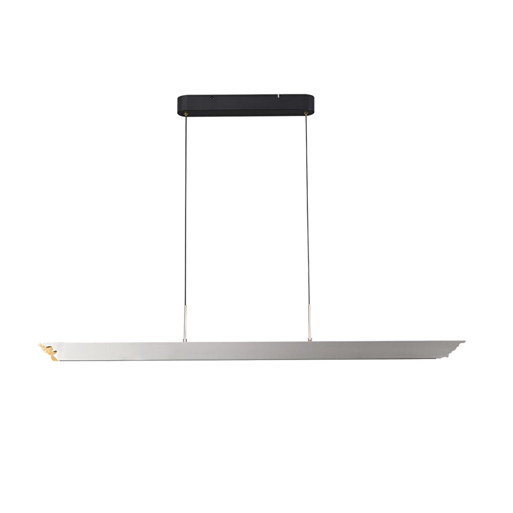 Apliqa Late Gri Sıralı Yemek Masası Üstü 30 Watt Modern Sarkıt Salon Led Avize görseli 4