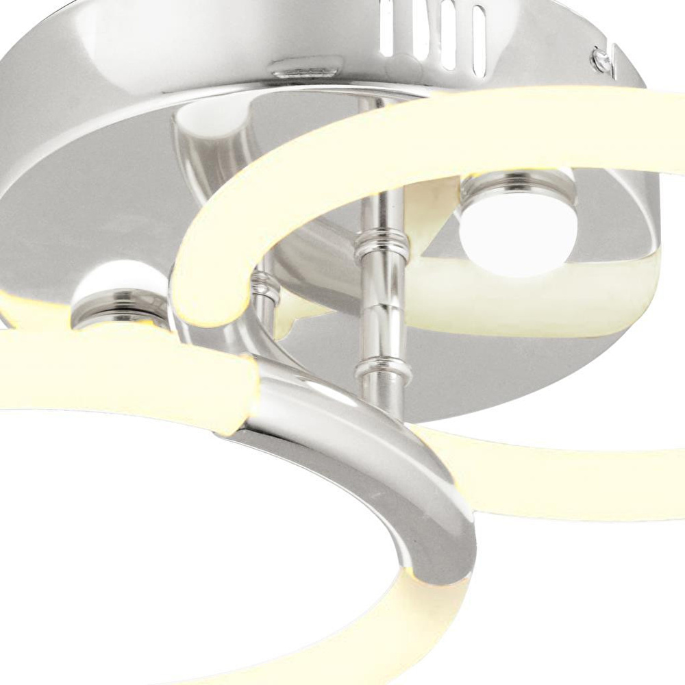Apliqa Honos 2li Krom 32 Watt Plafonyer Led Avize görseli 3