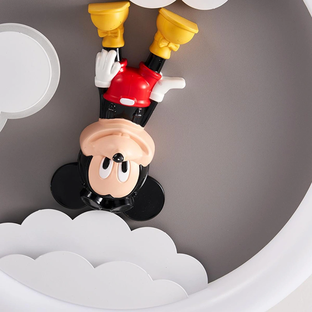 Apliqa Moddy Ledli Mickey Desenli Plafonyer Çocuk Odası Avize görseli 3