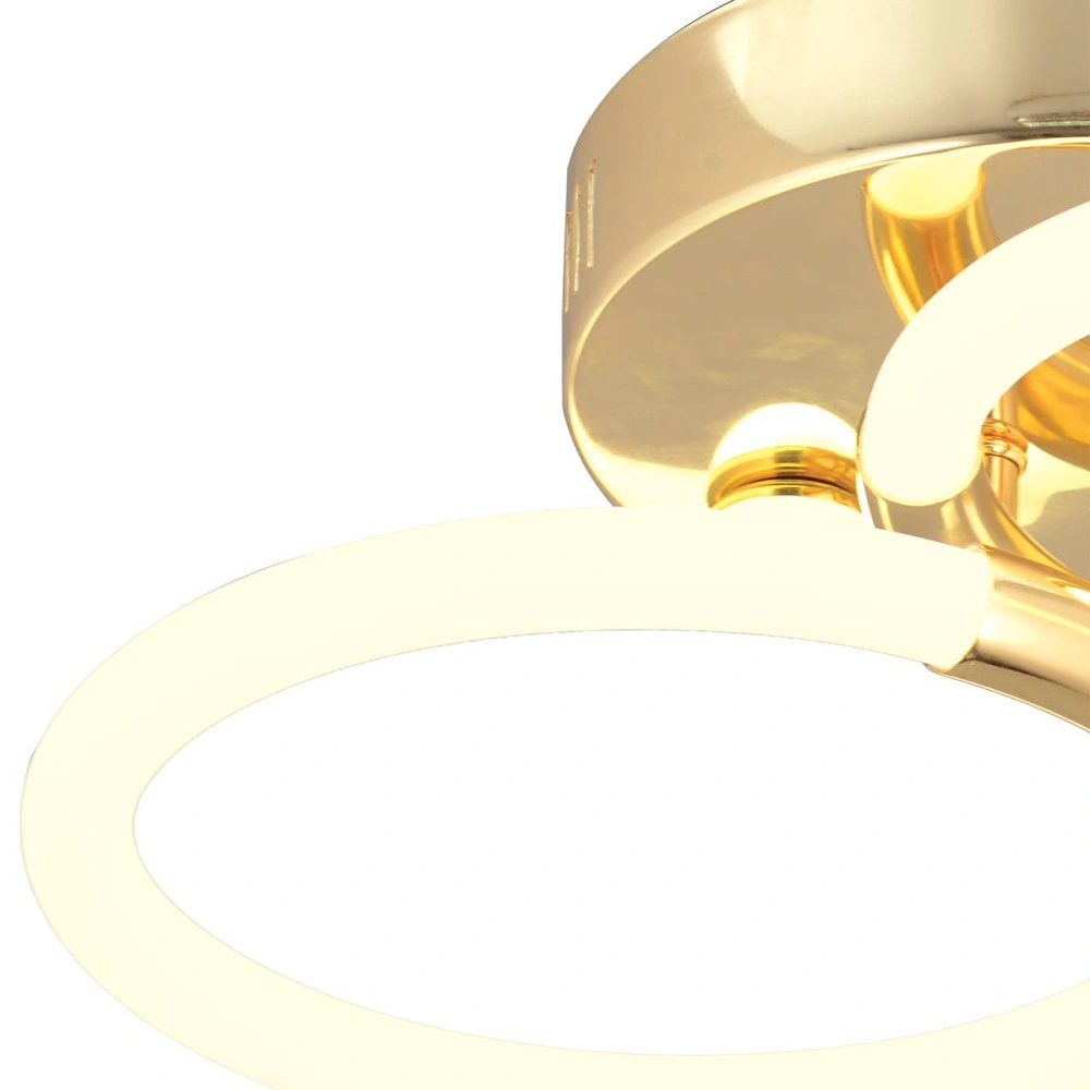 Apliqa Honos 2'li Gold 32 Watt Ledli Modern Koridor, Yatak Odası Salon Plafonyer Led Avize görseli 4