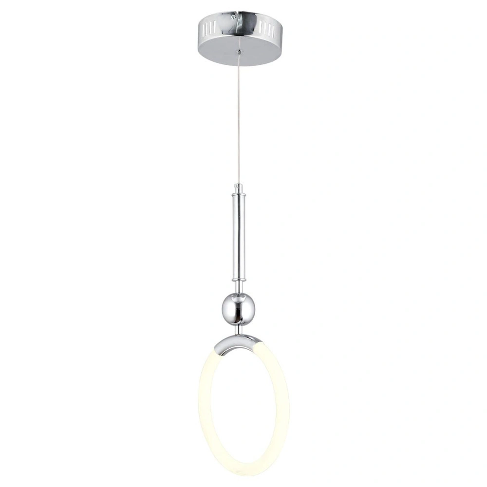 Apliqa Struer Tekli Krom Ledli 20 Watt Modern Koridor, Yatak Odası Salon Sarkıt Led Avize görseli 3