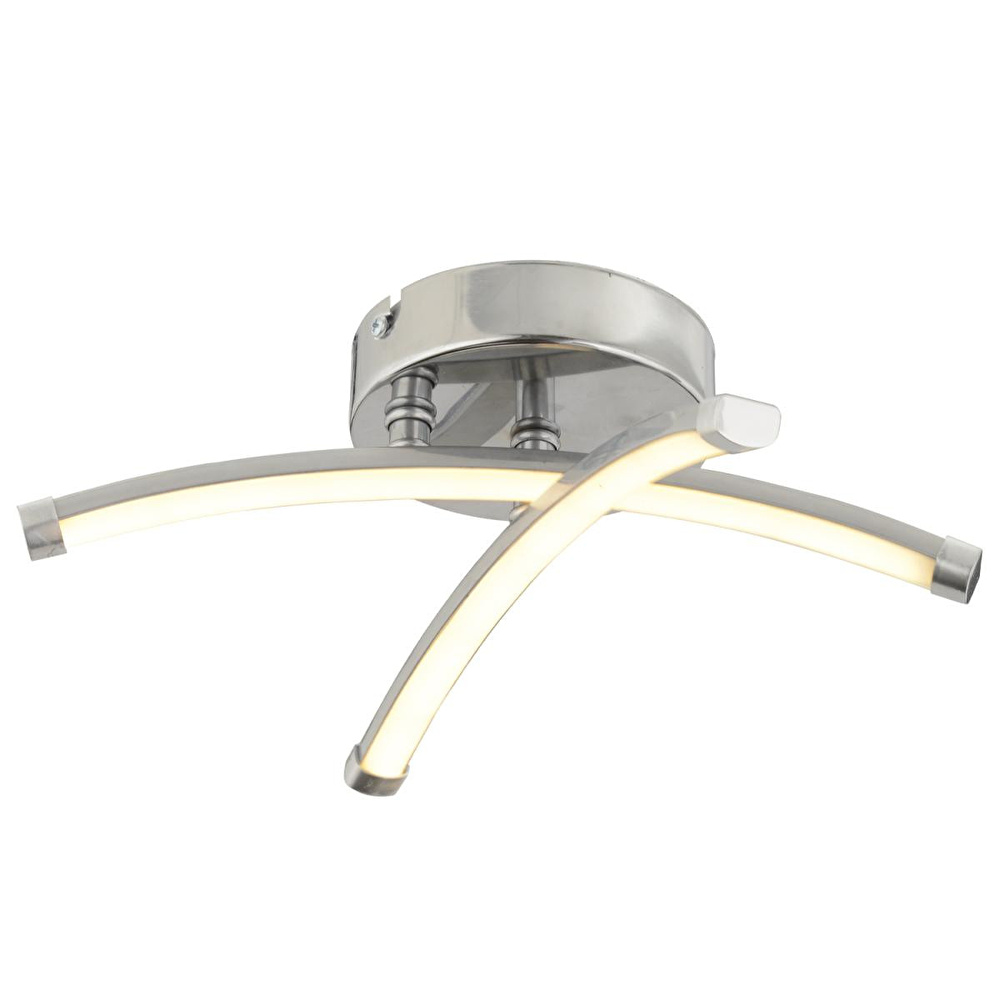 Apliqa Dosse 2li Krom 15 Watt Plafonyer 3 Renkli Ledli Modern Mutfak Banyo Led Salon Sarkıt Avize görseli 2