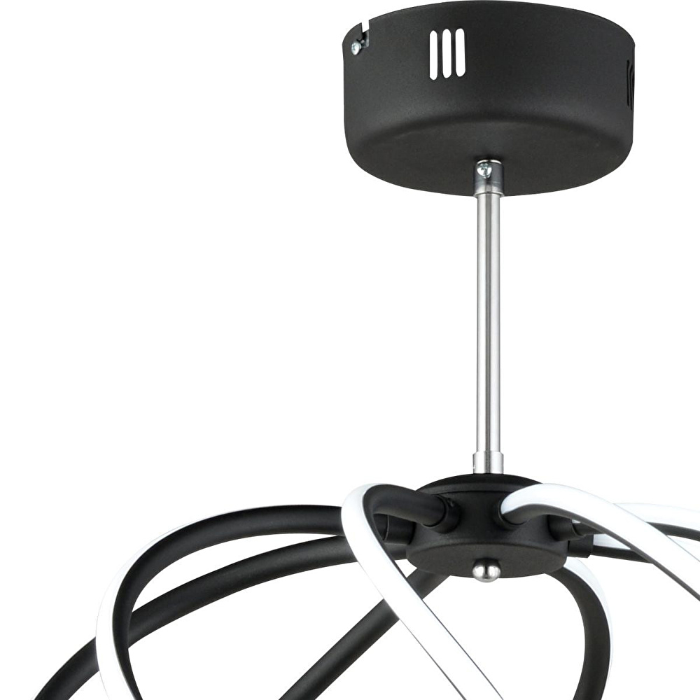 Apliqa Gestel Siyah Sarkıt 88 Watt Sarkıt Ledli Modern Mutfak Banyo Led Salon Sarkıt Avize görseli 3