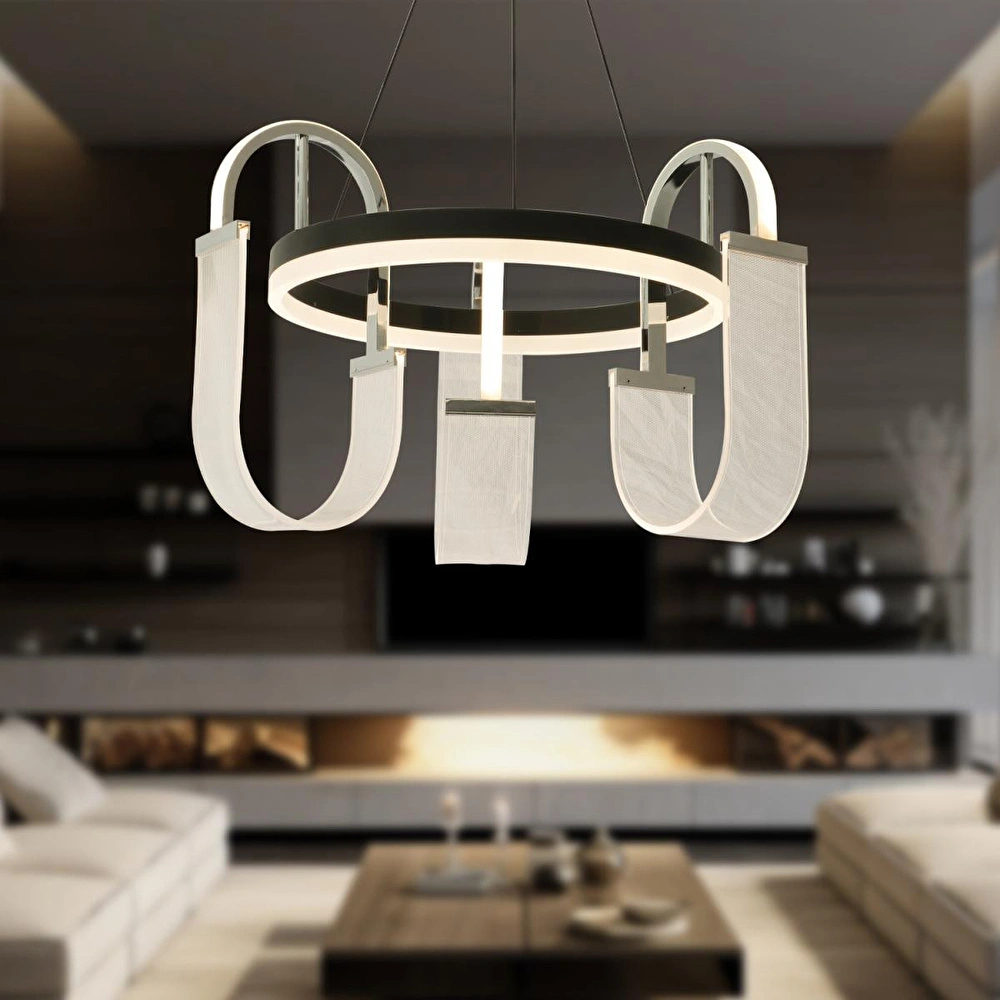 Apliqa Debora 3 Lü 51 Watt Ledli Modern Tasarım Oturma Odası Salon Avize görseli 1