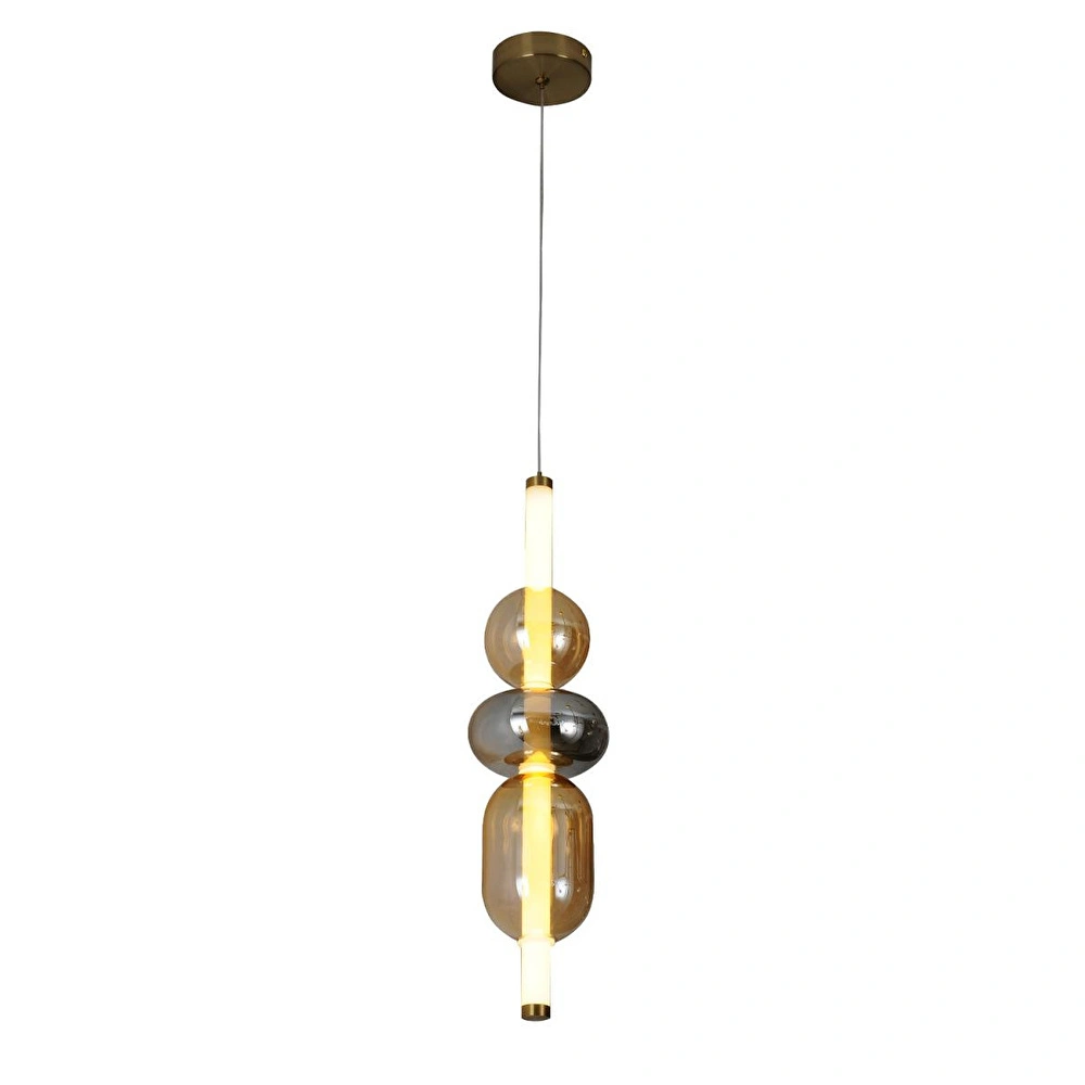 Apliqa Olca 12 Watt Tekli Gold Modern Tekli Sarkıt Avize görseli 2