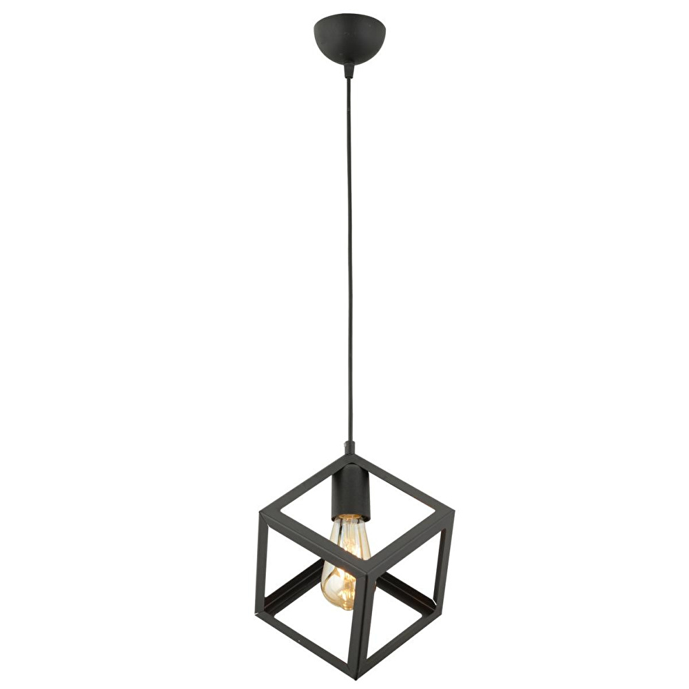 Apliqa Cup Tekli Sarkıt Siyah Modern Retro Sarkıt Mutfak Salon Sarkıt Avize görseli 4