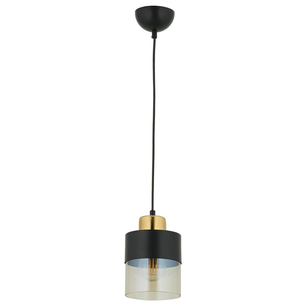 Apliqa Boris Tekli Siyah Gold Modern Retro Sarkıt Mutfak Salon Sarkıt Avize görseli 4