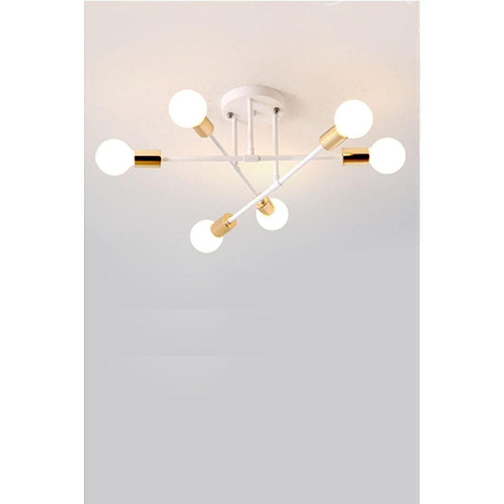 Apliqa Octopus 6lı Beyaz Modern Genç Odası Yatak Odası Mutfak Salon Avize görseli 2