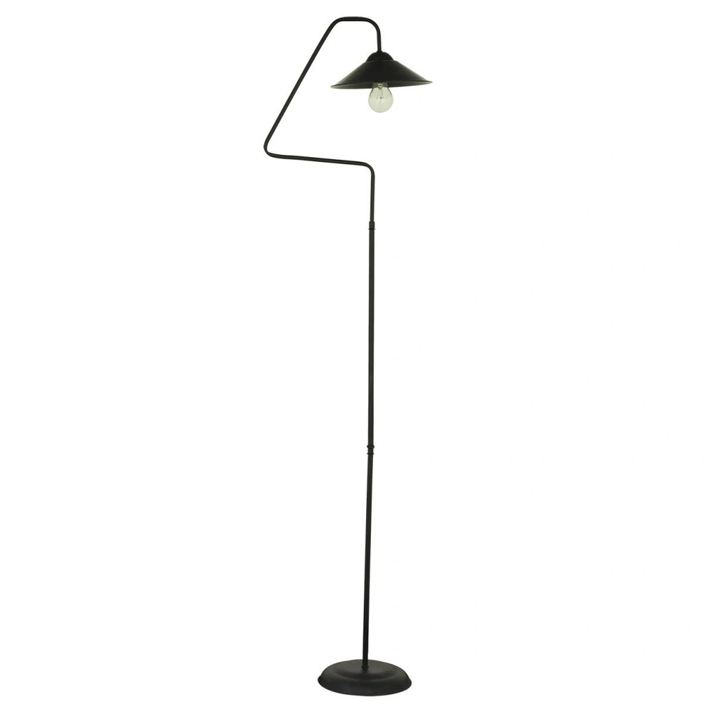 Apliqa Helga Siyah Modern Tasarım Retro Metal Lambader görseli 3