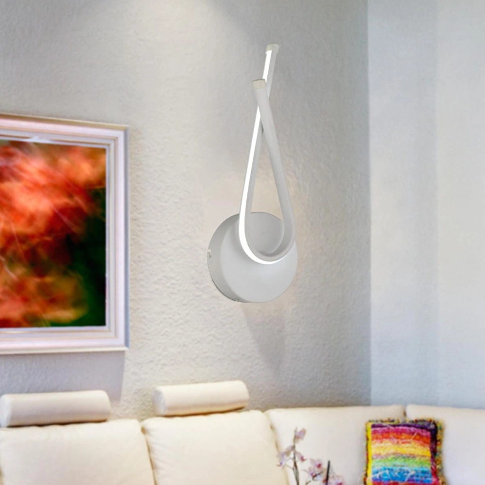 Apliqa Pedra Beyaz 20 Watt Duvar Lambası Modern Tasarım Salon Led Aplik görseli 1