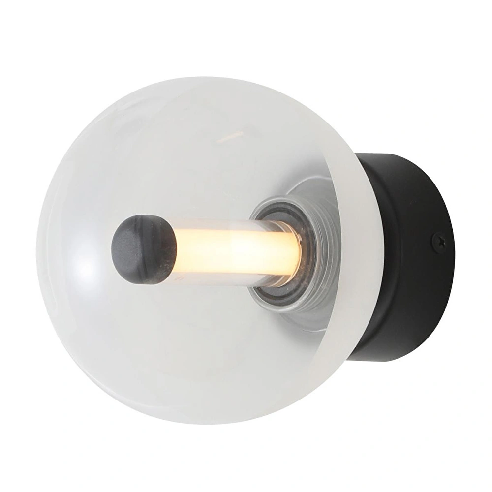 Apliqa Neval Siyah Gold 2 Watt Modern Yatak Başı, Modern Salon Aplik görseli 2