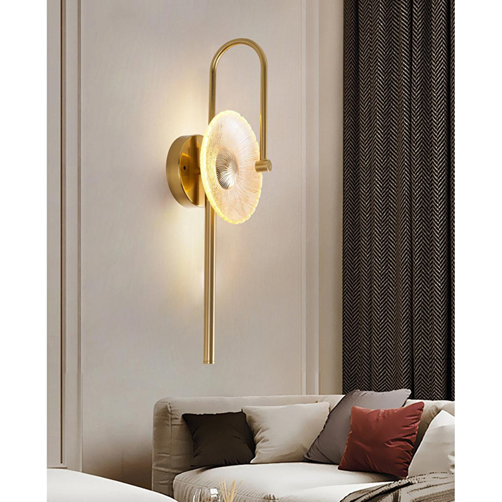 Apliqa Velora Gold 3 Renkli Salon, Yatak Başı Led Aplik görseli 1