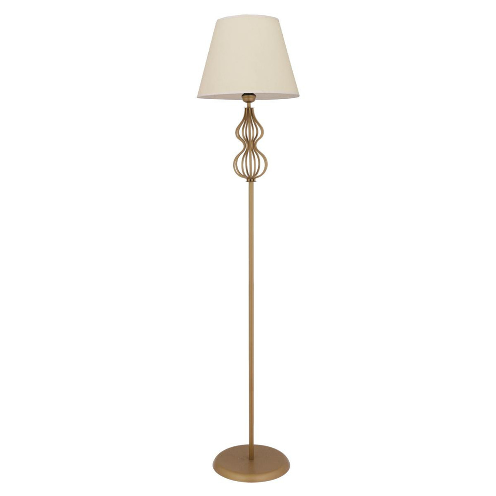 Apliqa Vance Beyaz Şapkalı Eskitme Modern Tasarım Ayaklı Abajur Lamba Metal Lambader görseli 2