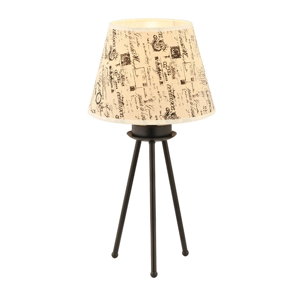 Apliqa Epona Desenli Şapkalı Siyah Modern Dekoratif Salon Abajur görseli 2