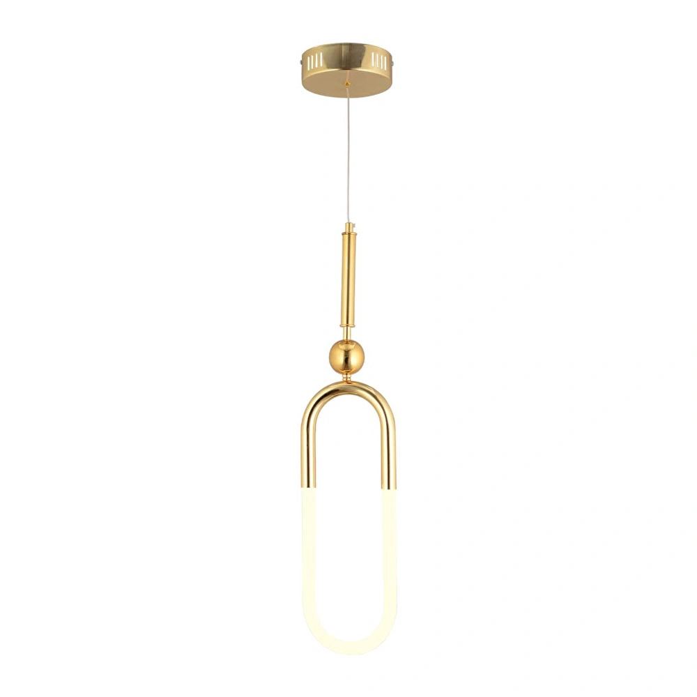 Apliqa Thisted Tekli Gold Ledli 13 Watt Modern Koridor, Yatak Odası Salon Sarkıt Led Avize görseli 2