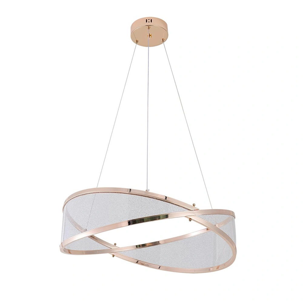 Apliqa Natura 60'lık Yuvarlak Gold Salon Sarkıt Led Avize görseli 3