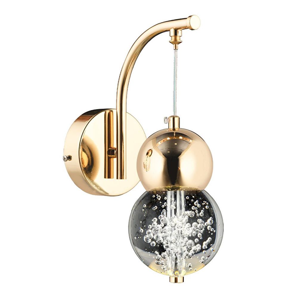 Apliqa Sasha Modern 3 Renkli 3 Watt Gold Tasarım Salon Koridor Ledli Salon Aplik görseli 3