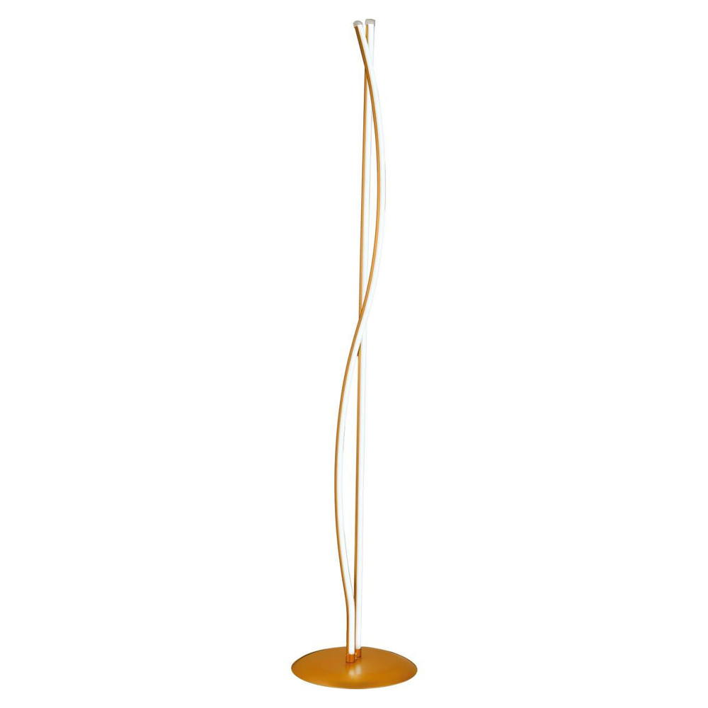 Apliqa Palmiro Gold 64 Watt Modern Tasarım Salon Ledli Metal Lambader görseli 2