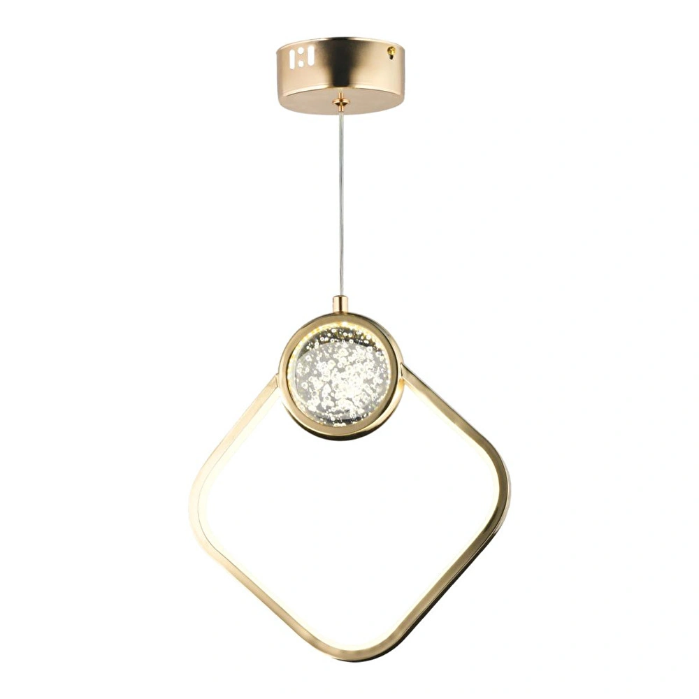 Apliqa Frieda Tekli 3 Renkli 17 Watt Gold Ledli Modern Oturma Odası Salon Sarkıt Avize görseli 2