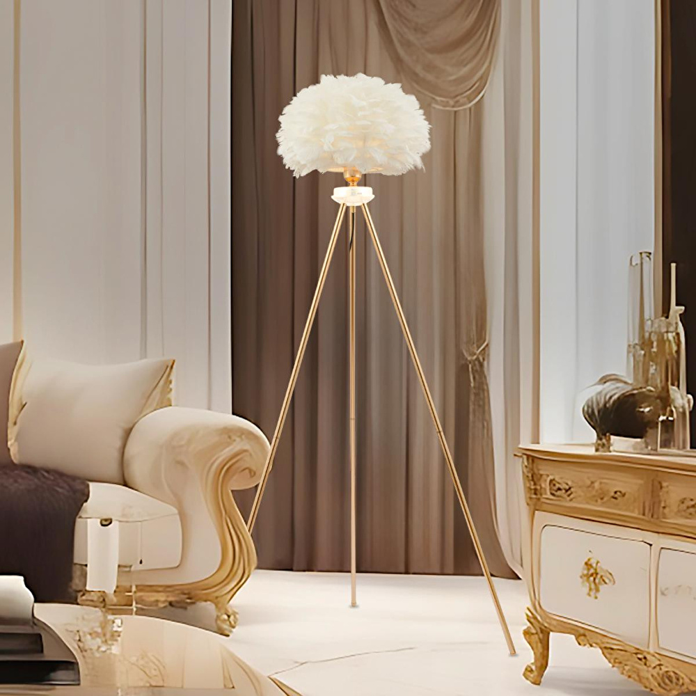 Apliqa Belenay Gold Lambader Modern Oturma Odası, Yatak Odası, Salon Lambader görseli 1