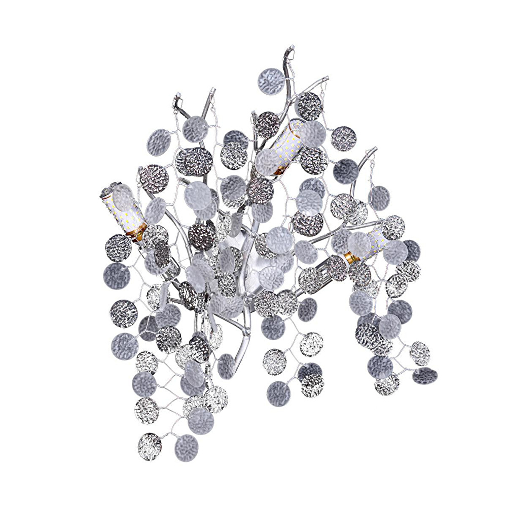 Apliqa Masal Krom Kristal Taşlı Modern, Oturma Odası,duvar Lambası Salon Aplik görseli 2