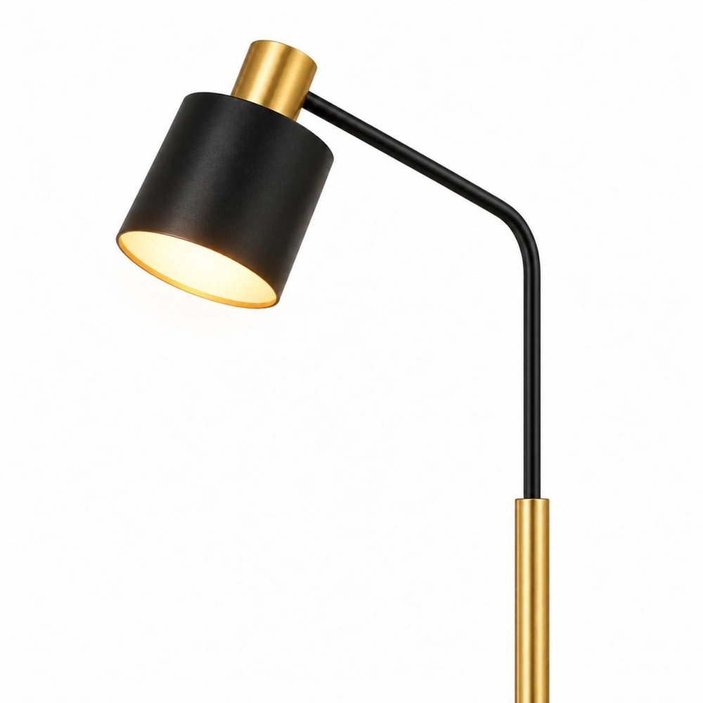 Apliqa Gerodi Siyah Retro Başlıklı Modern Dekoratif Köşe Lambader görseli 4