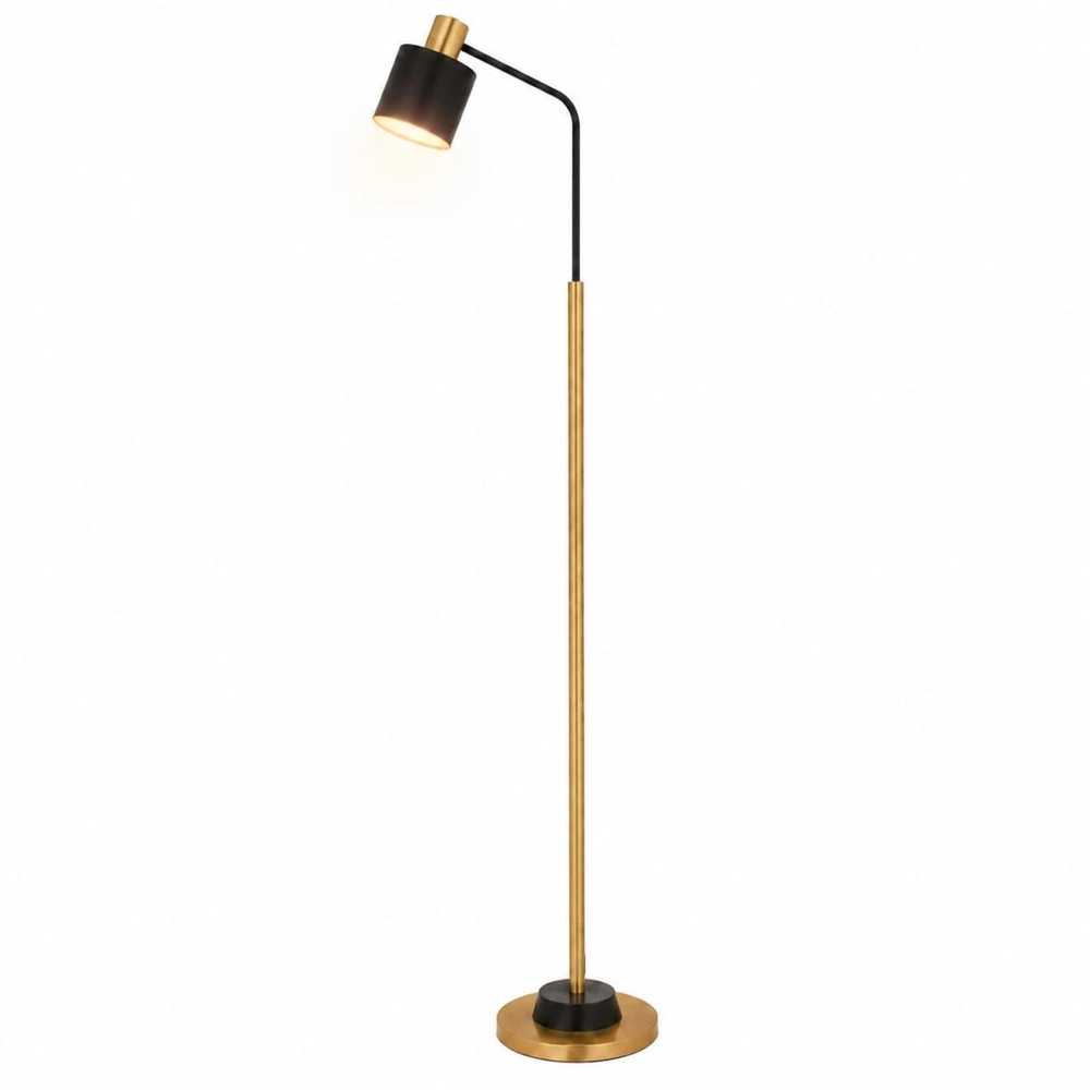 Apliqa Gerodi Siyah Retro Başlıklı Modern Dekoratif Köşe Lambader görseli 2