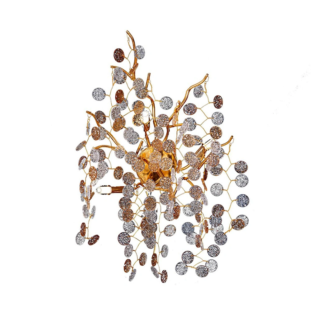 Apliqa Masal Gold Kristal Taşlı Modern, Oturma Odası,duvar Lambası Salon Aplik görseli 2