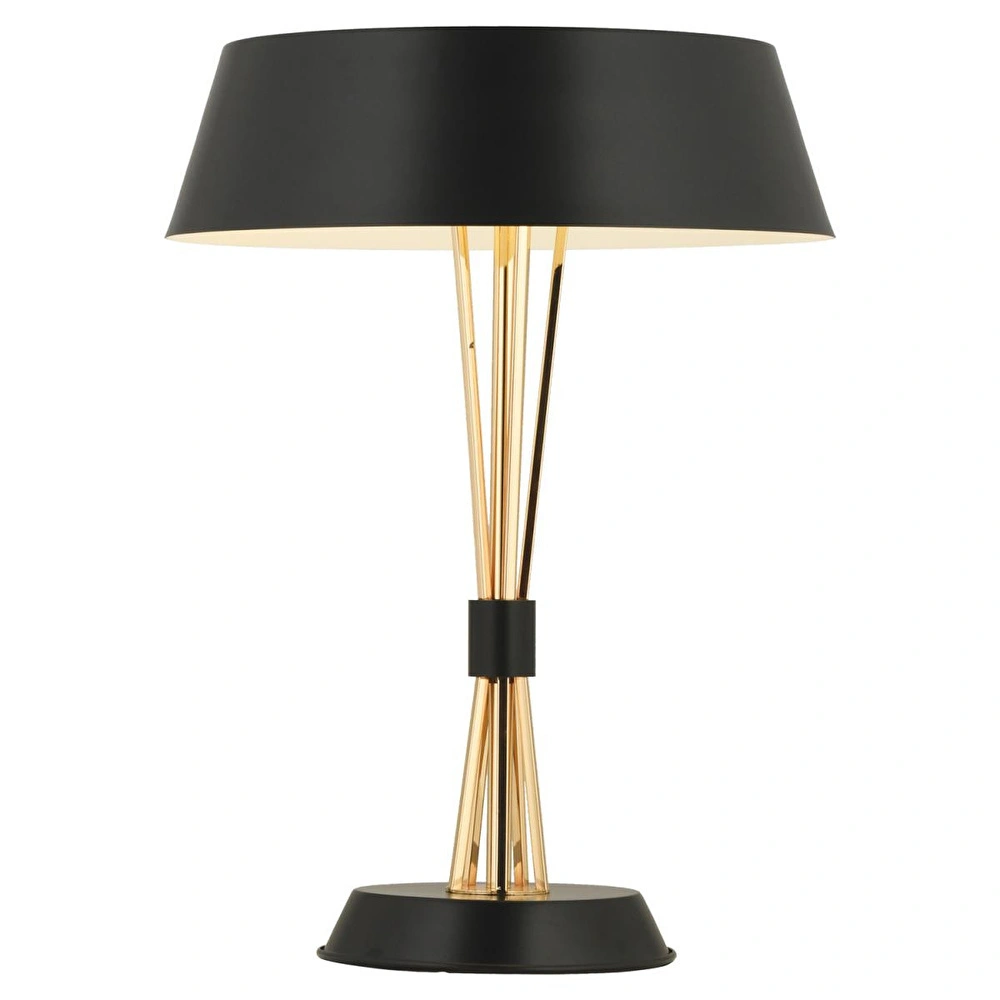 Apliqa Noris Tekli Gold Modern Oturma Odası, Yatak Odası, Salon Abajur görseli 2