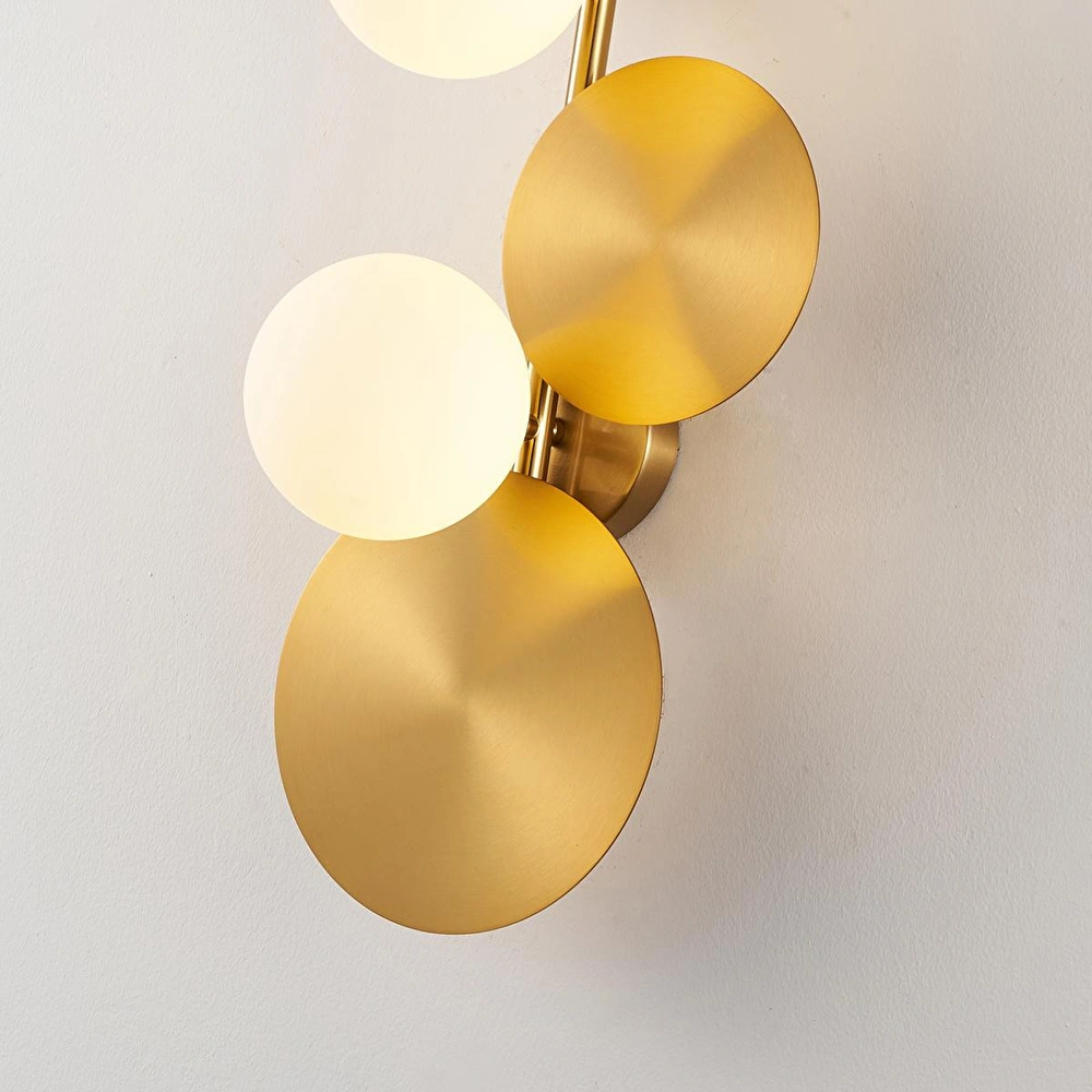 Apliqa Lunis Gold 4'lü Modern Salon Aplik görseli 5