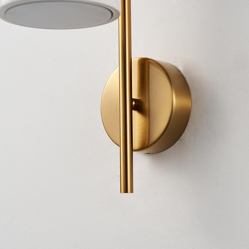 Apliqa Caelis Mermer Desenli Traverten Modern Salon Led Aplik görseli 5