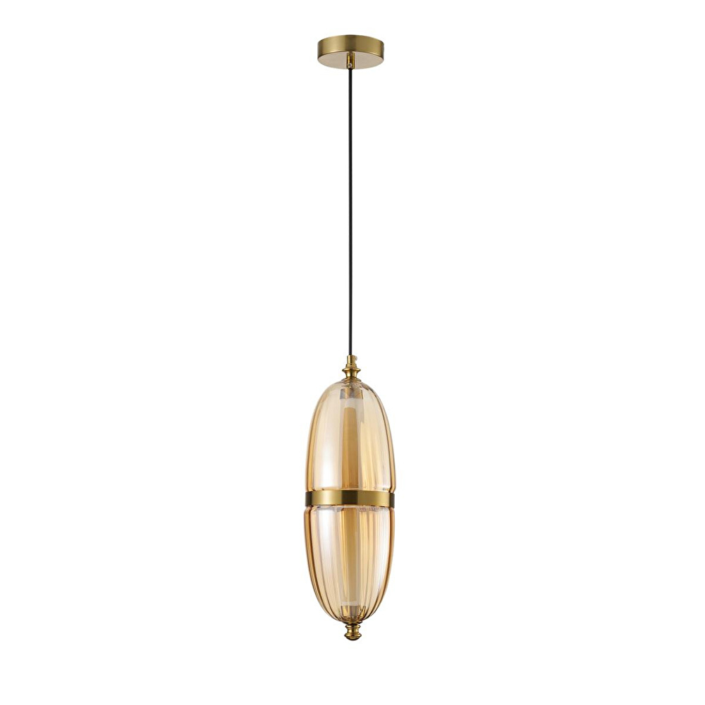 Apliqa Aleya 6 Watt 3000k Ledli Bal Camlı Tekli Sarkıt Led Avize görseli 2