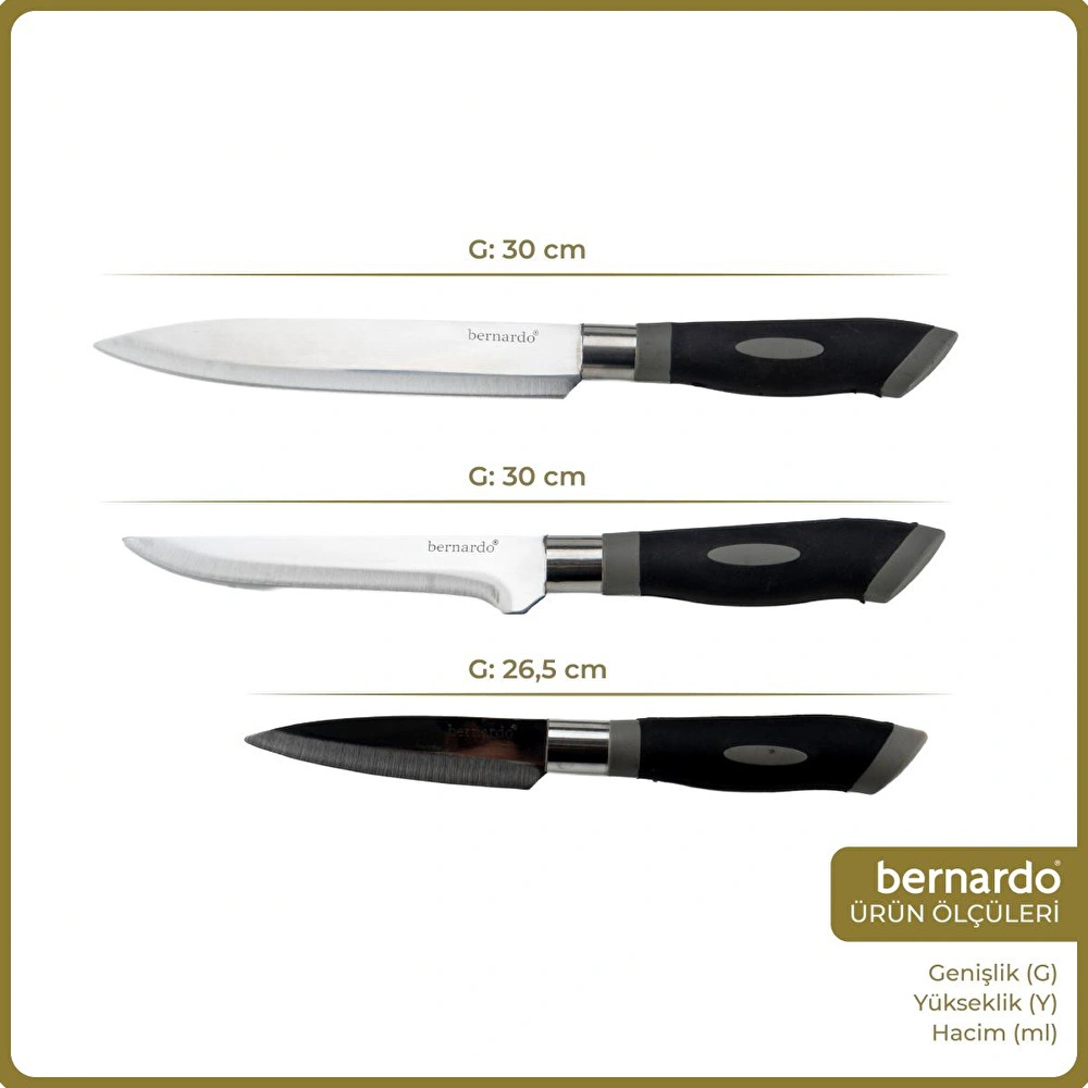 Bernardo Blade 3 Parça Gurme Fileto Seti görseli 2