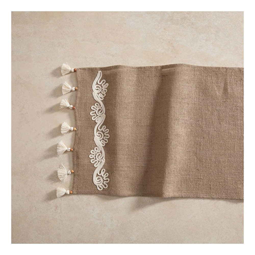 Mudo Home Jüt Lase İşlemeli̇ Runner 45x130 Cm görseli 1
