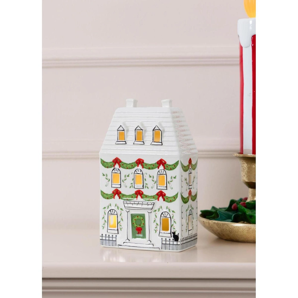 The Mia Dekoratif Led Işıklı Ev Biblo 12x7x19 Cm görseli 2