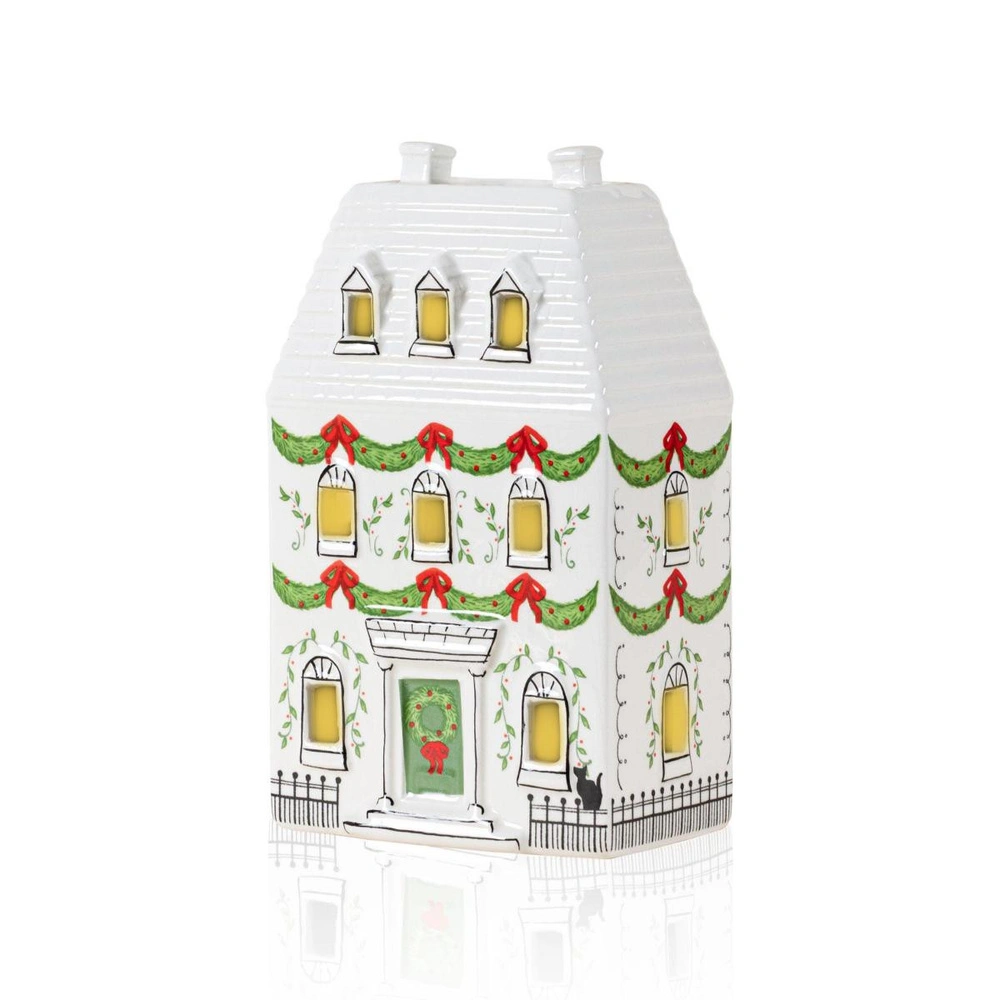 The Mia Dekoratif Led Işıklı Ev Biblo 12x7x19 Cm görseli 1